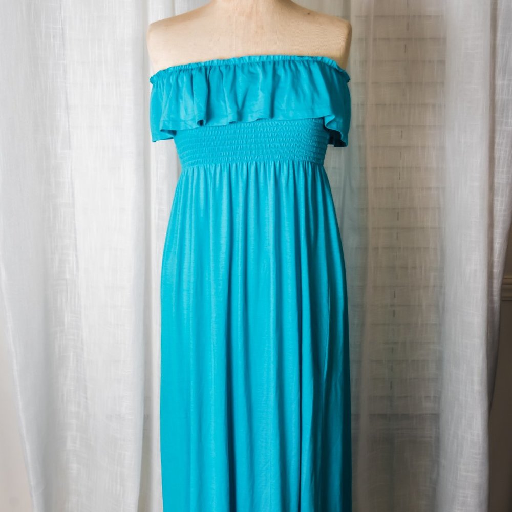Derek Heart Strapless Long Dress Sz S